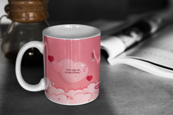 Red Heart Key_Coffee Mug - Image 3