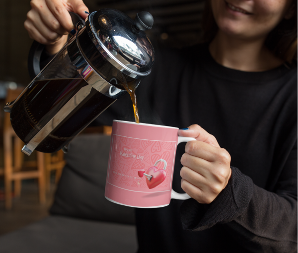 Red Heart Key_Coffee Mug - Image 4